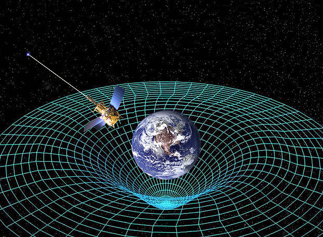 Sonda GPB orbitando la Tierra para medir el espacio tiempo (Fuente)